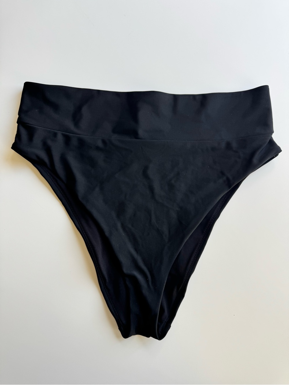 aerie Black High-Waist Bikini Bottom Women’s size Large